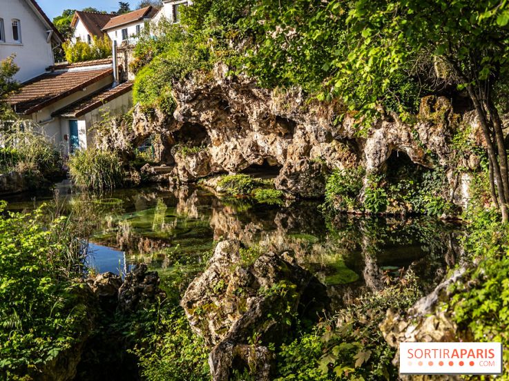 Parc du Dr Fauvel à Villennes sur Seine, grotte et cascades -  A7C1610 HDR