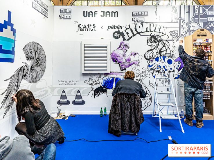 Urban Art Fair 2024 au Carreau du Temple, la foire internationale de street art - photos -  A7C2403