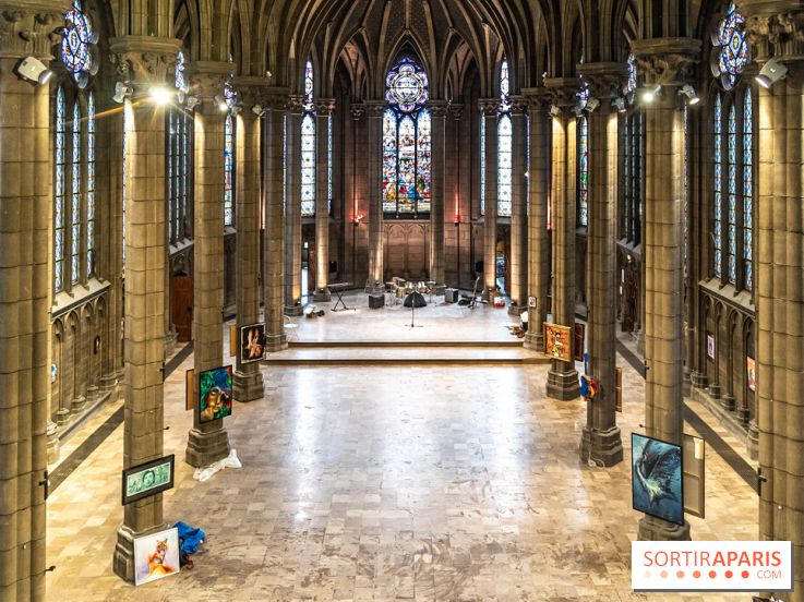 À la croisée des arts, le festival street art gratuit dans la Chapelle Jeanne d'Arc Paris 14e  et fête de la musique 2024 -  A7C7421 HDR