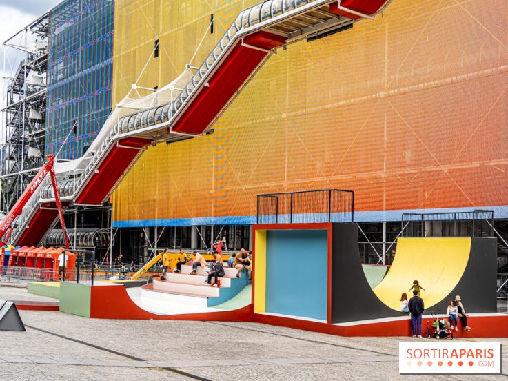 Cycloïde Piazza, le skatepark et œuvre d’art de Raphaël Zarka au Centre Pompidou -  A7C8530