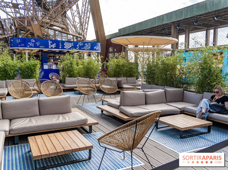 La terrasse sur la Tour Eiffel 2024 en mode JO Paris 2024 - les photos