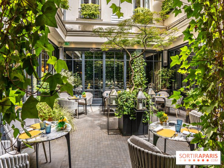 La terrasse cachée du Burgundy pour déjeuner au soleil dans le 8e -  A7C8455