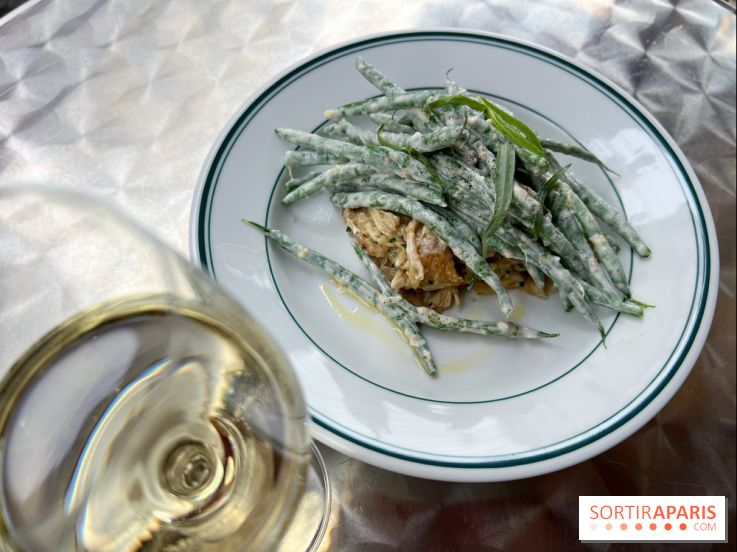Le Cornichon - Poulet rôti, haricots verts