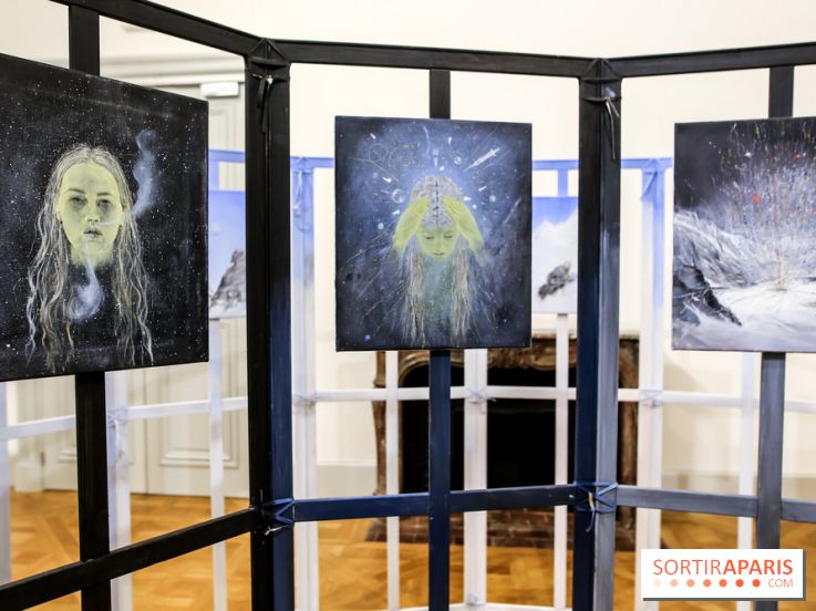 Ylva Snöfrid, exposition Cosmos et Vanitas à l'Institut suédois, nos photos