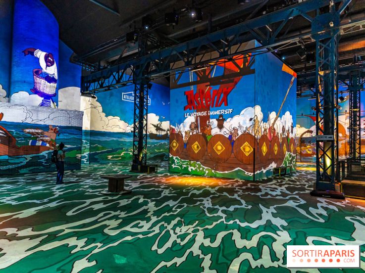 Exposition Astérix à l'Atelier des Lumières, le voyage immersif