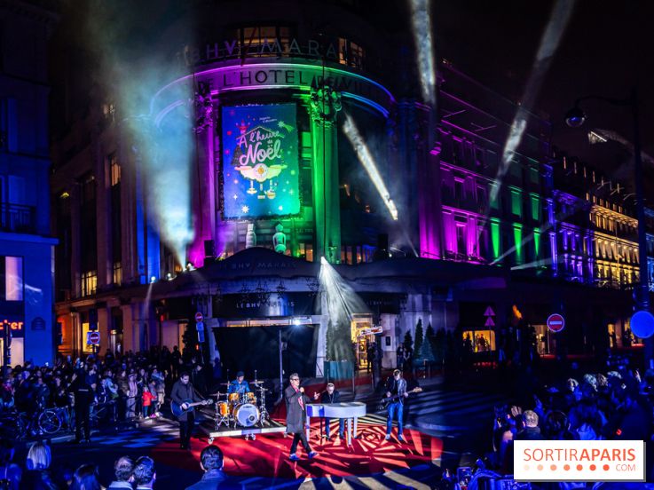 Inauguration des vitrines et décorations de Noël du BHV Marais 2024 avec Léna Mahfouf, Adriana Karembeu et Marc Lavoine -  A7C6088