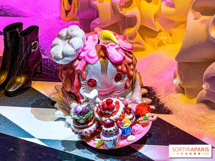 Les vitrines de Noël 2024 des Galeries Lafayette Haussmann avec Vianney et Kevin Germanier - image00053