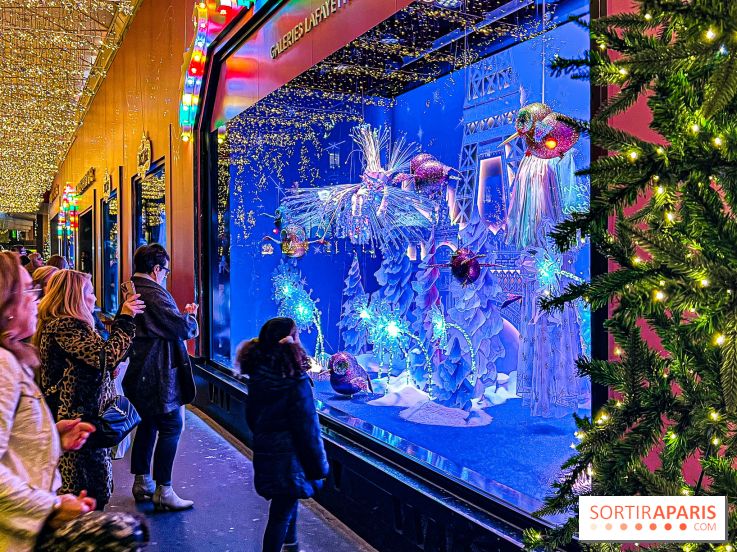 Les vitrines de Noël 2024 des Galeries Lafayette Haussmann avec Vianney et Kevin Germanier