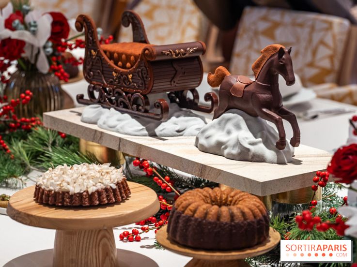 La Bûche de Noël 2024 et créations de Fête du Cheval Blanc par Maxime Frédéric et son équipe