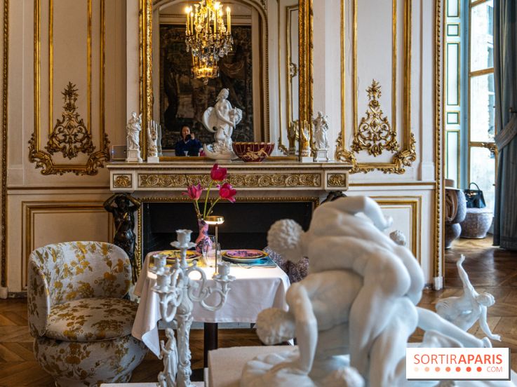 Café Ginori à Paris - tea time et apéritivo Place Vendôme - cheminée