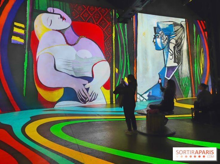 Picasso à l'Atelier des Lumières - Le Rêve, 1932, © Succession Picasso 2024