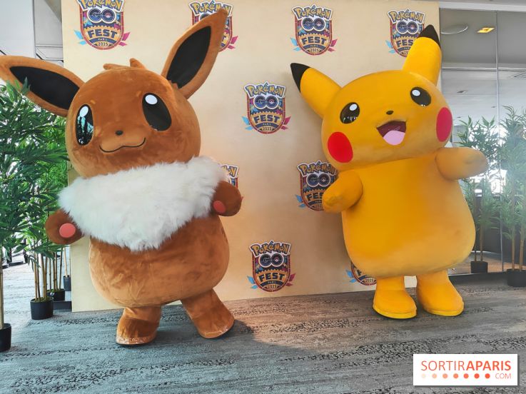 Pokémon Go Fest Paris 2025 - Pikachu et Evoli
