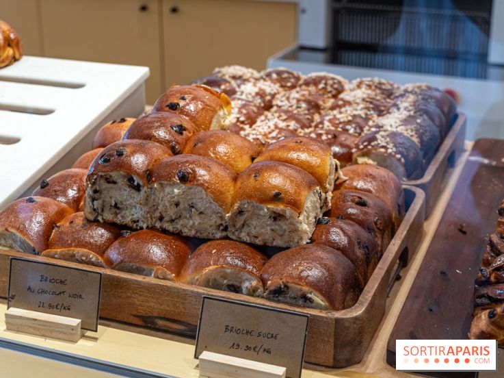 Chamboule boulangerie artisanale Paris 18e - brioches à la coupe