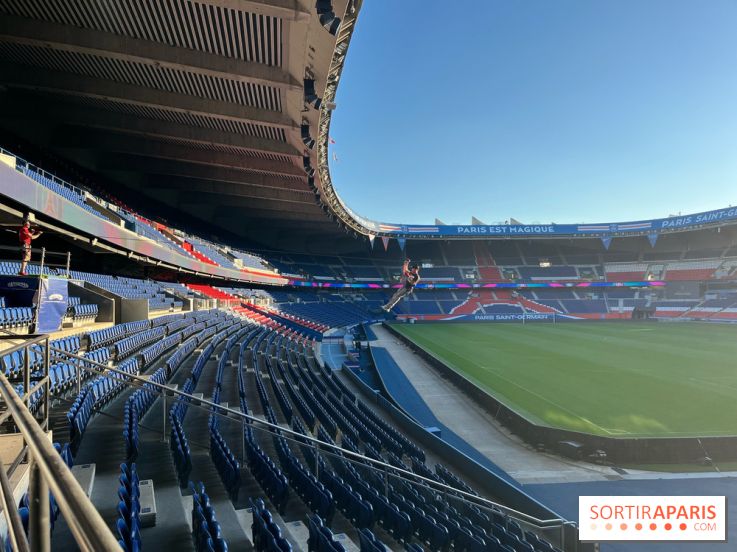 Tyrolienne au Parc des Princes