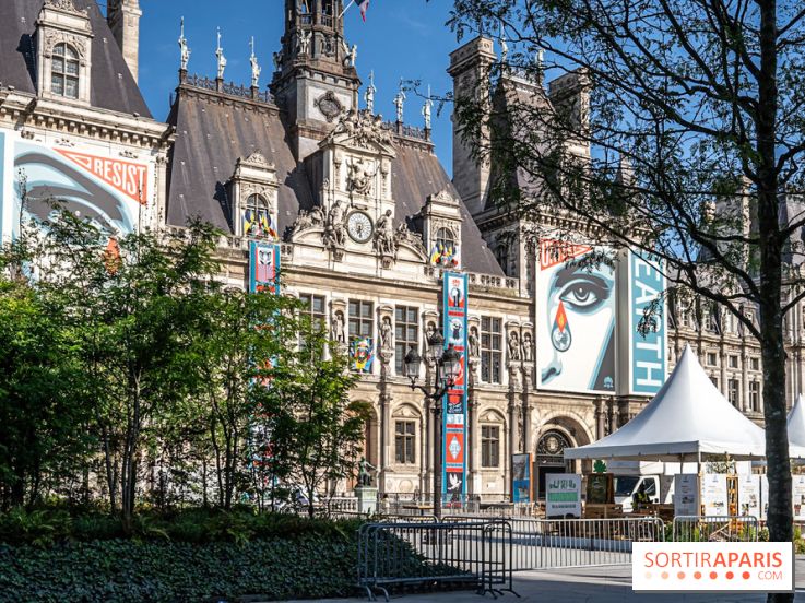 Hôtel de Ville - De Paris à Belem - Forêt Urbaine - Obey  - A7C03307