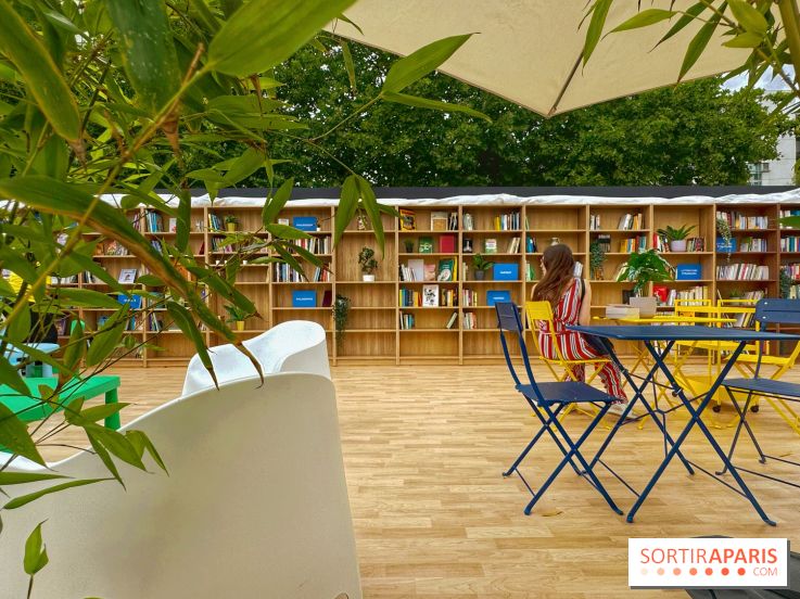 Bibliothèque et boite à livres géante à ciel ouvert