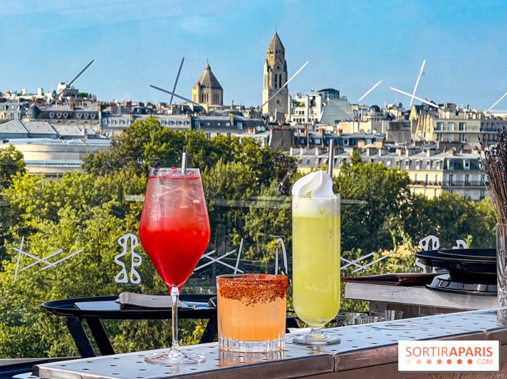 Bar Les Ombres : cocktails & tapas sur le rooftop du Musée du Quai Branly avec vue sur la tour Eiffel