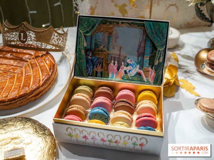 Les bûches et créations de Noël et fêtes de Ladurée 2025