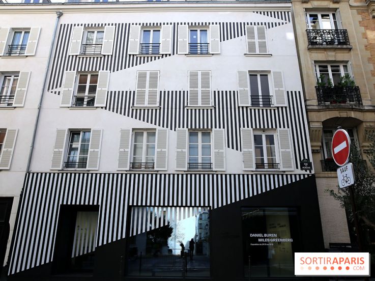 Daniel Buren et Miles Greenberg, nos photos de l'expo au Reiffers Art Inititiatives à Paris