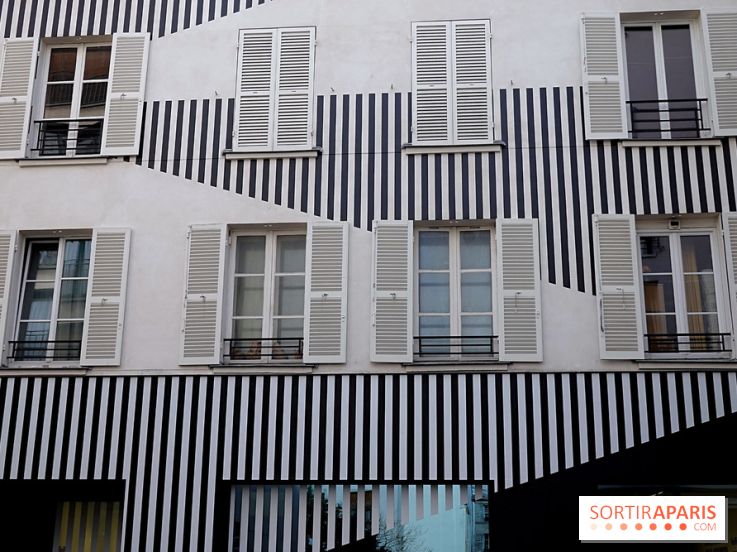 Daniel Buren et Miles Greenberg, nos photos de l'expo au Reiffers Art Inititiatives à Paris 