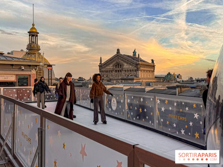 Noël 2025 au Printemps Haussmann : une patinoire gratuite au sommet du grand magasin