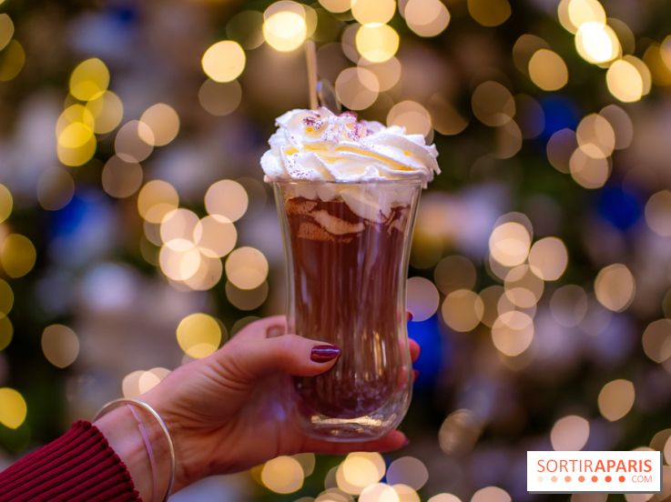 Tea time de Noël du Mandarin Lutetia 2025 par Nicolas Guercio - photos - chocolat chaud