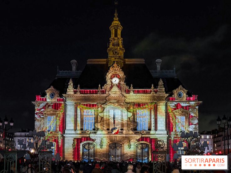 Noël 2025 à Levallois-Perret (92) : spectacle son & lumière gratuit sur l'Hôtel de Ville  - IMG 5378