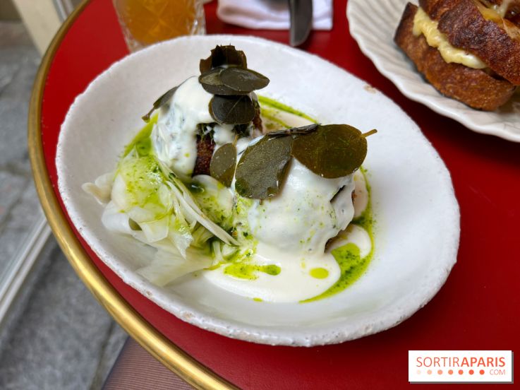 Chez Carrie - Polpette de courge, shiitake, ricotta fumée