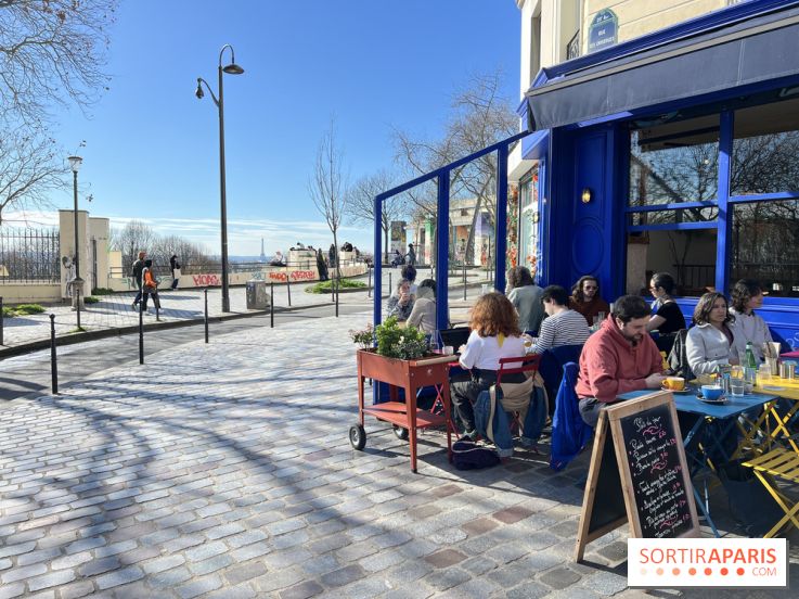 Moncœur Belleville - Terrasse vue Paris