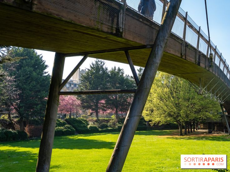 Les pommiers et cerisiers en fleurs du Jardin de Reuilly, Parc de Reuilly à Paris 12e - photos  - parc
