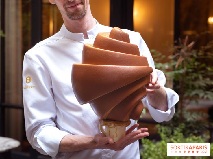 L'oeuf de Pâques du Burgundy 2026 par Léandre Vivier : le café-croissant - photos
