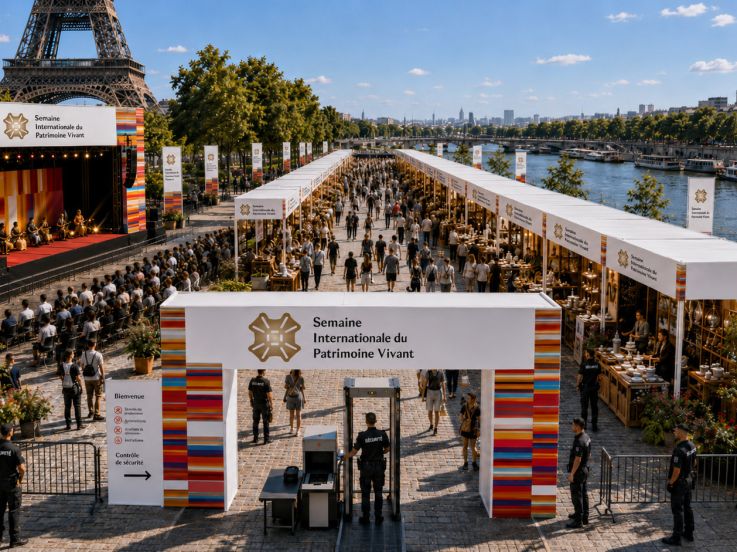 Sous la Tour Eiffel, la Semaine Internationale du Patrimoine Vivant met à l’honneur les savoir-faire du monde