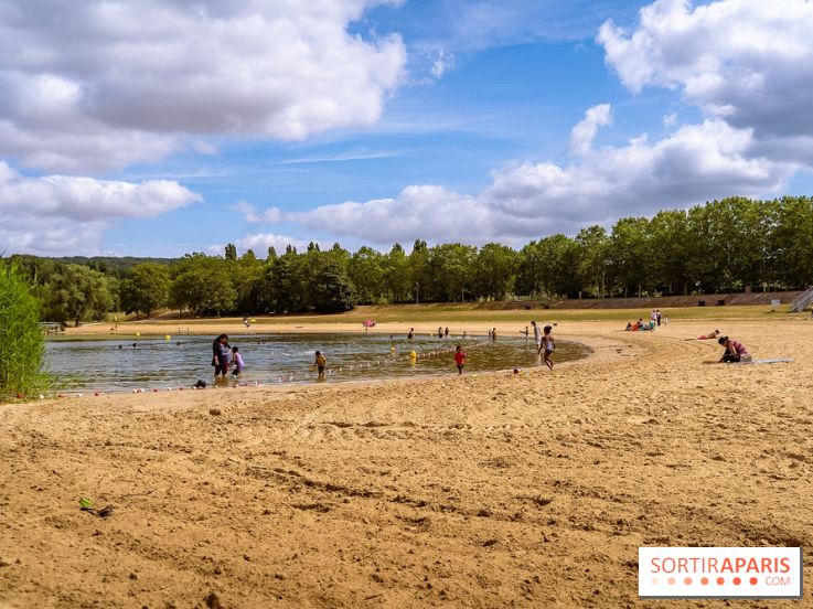 Île de loisirs du Val de Seine dans les Yvelines, plage, baignade et activités - photos