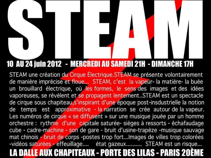Steam, la création du Cirque Electrique
