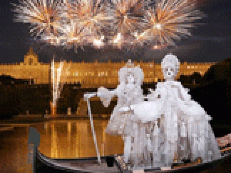 14 juillet 2011, Feu d'artifice, Fêtes Vénitiennes, Île-de-France, Yvelines, Grand Canal, Château de Versailles