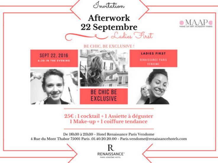 Be chic, be exclusive : l'afterwork girly de l'hôtel Renaissance Vendôme