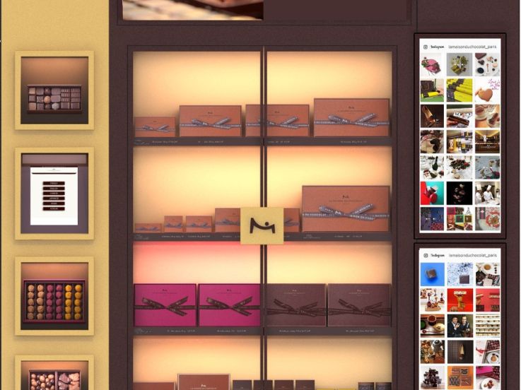 Le 1er corner digital de La Maison du Chocolat au Drugstore Publicis