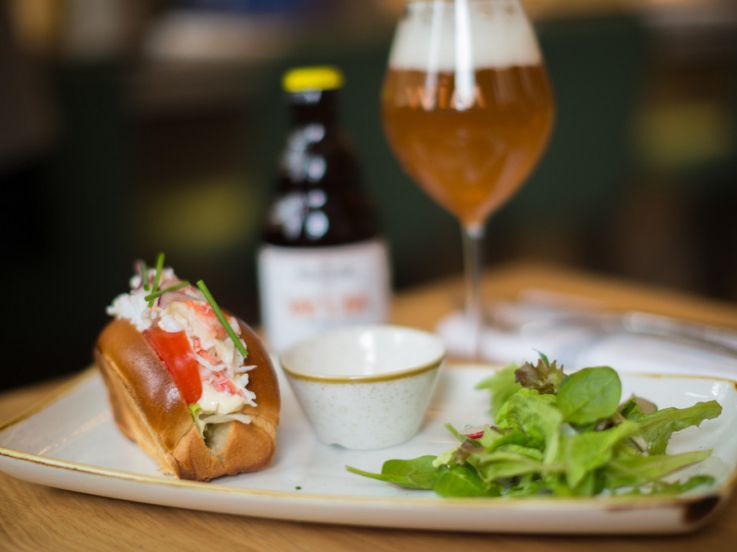 Rolls et bières chez Crabe Royal