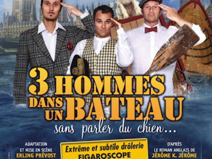 3 hommes dans un bateau