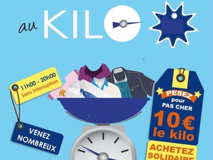 Emmaüs vente de vêtements au kilo 