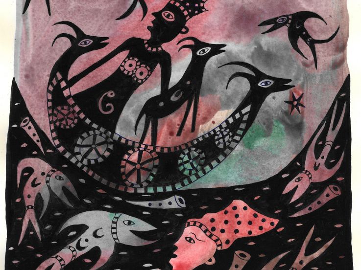 Patrick Navaï, poissons sans frontières à la Halle Saint-Pierre