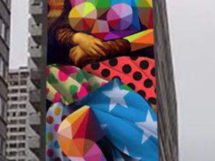 Street art : une Joconde de 50m signée Okuda dans le 13e