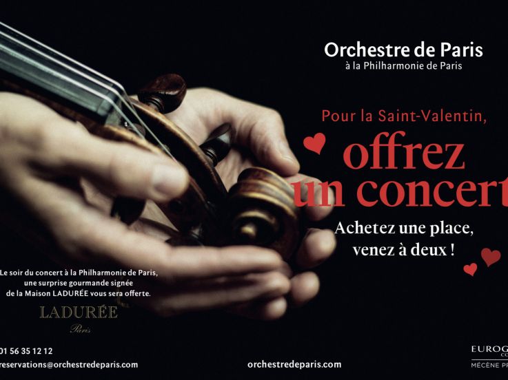 Saint-Valentin 2019 : deux places pour le prix d'une pour l'Orchestre de Paris à la Philharmonie