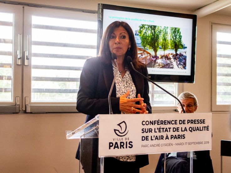 Anne Hidalgo - conférence de presse qualité de l'air de Paris
