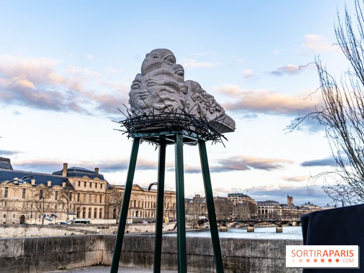 Insolite à Paris : quel est cette sculpture sur nid sur le pont du Carrousel ? 