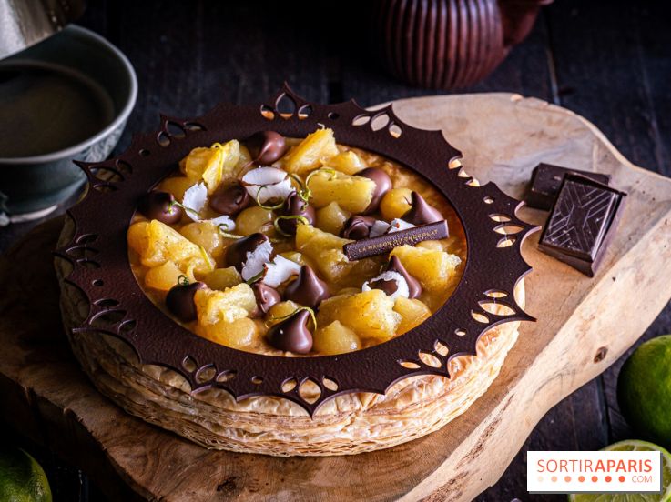 L'étonnante galette des Rois de La Maison Du Chocolat 2025 : Ananas Royal