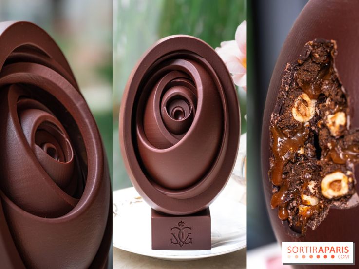 L'oeuf de Pâques fleur gourmande du George V Paris par Michael Bartocetti 2024