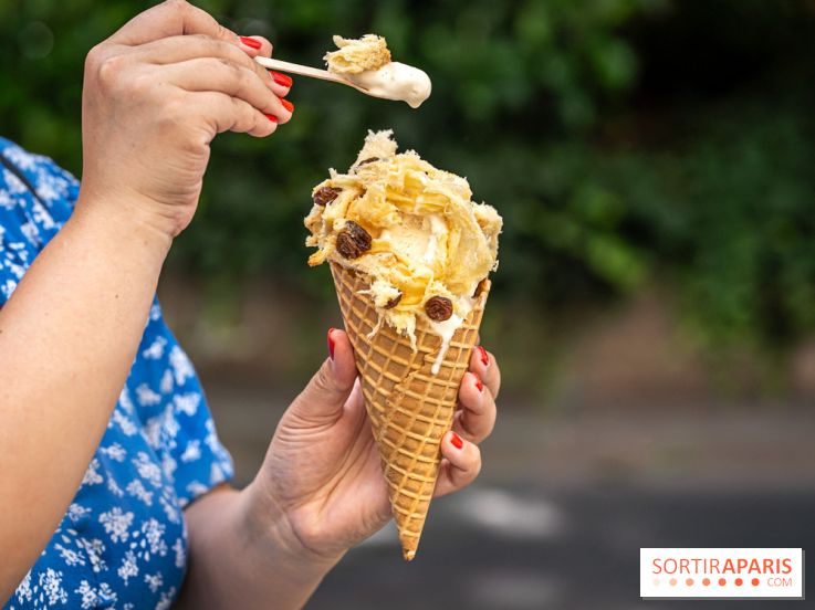 Insolite, la glace panettone de Christophe Louie à découvrir l'été à Paris
