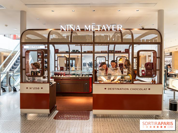 Nina Métayer ouvre "Destination Chocolat" à la Samaritaine