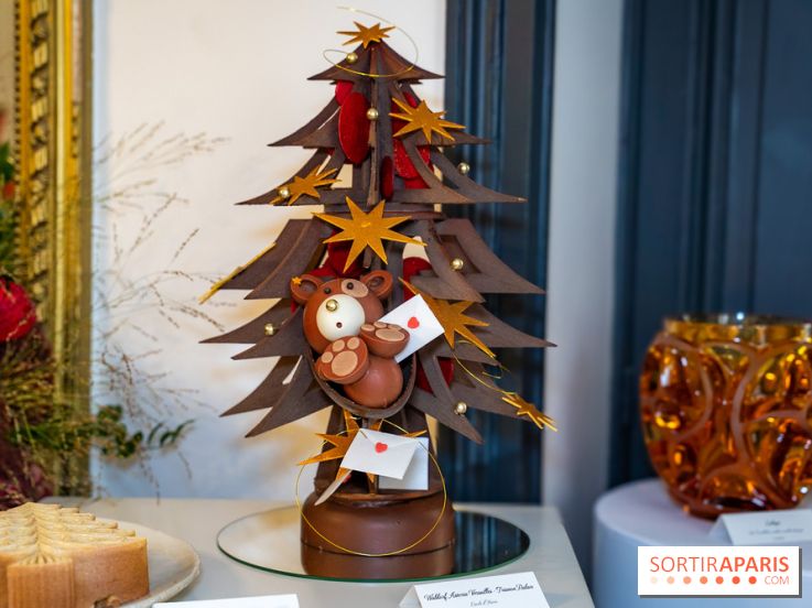 La bûche de Noël sapin exceptionnelle d'Eddie Benghanem pour le Trianon Palace Versailles 2023